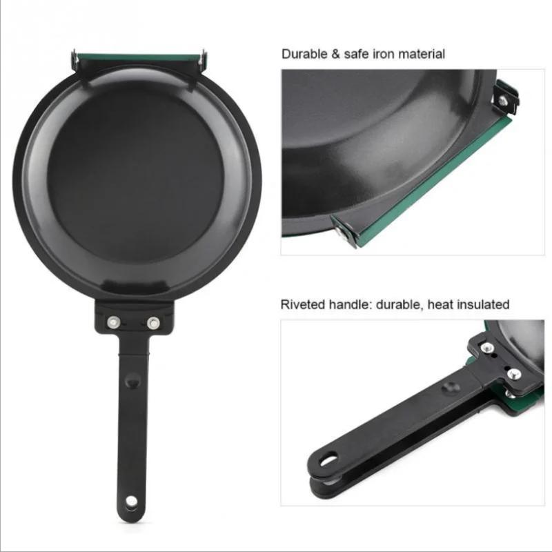 Double Sided Pancake Pan Frying Pot Non-stick Cookware for Kitchen Omelet Steak Ham Pans Kitchen Stove Utensils Cooking Pot