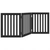 Vidaxl Foldable Dog Gate, 3 Panels, Black, 150 Cm