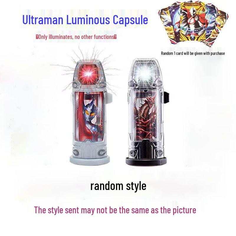 

Luminous Ultraman Toy: Colorful Flashing Lights Capsule for Kids