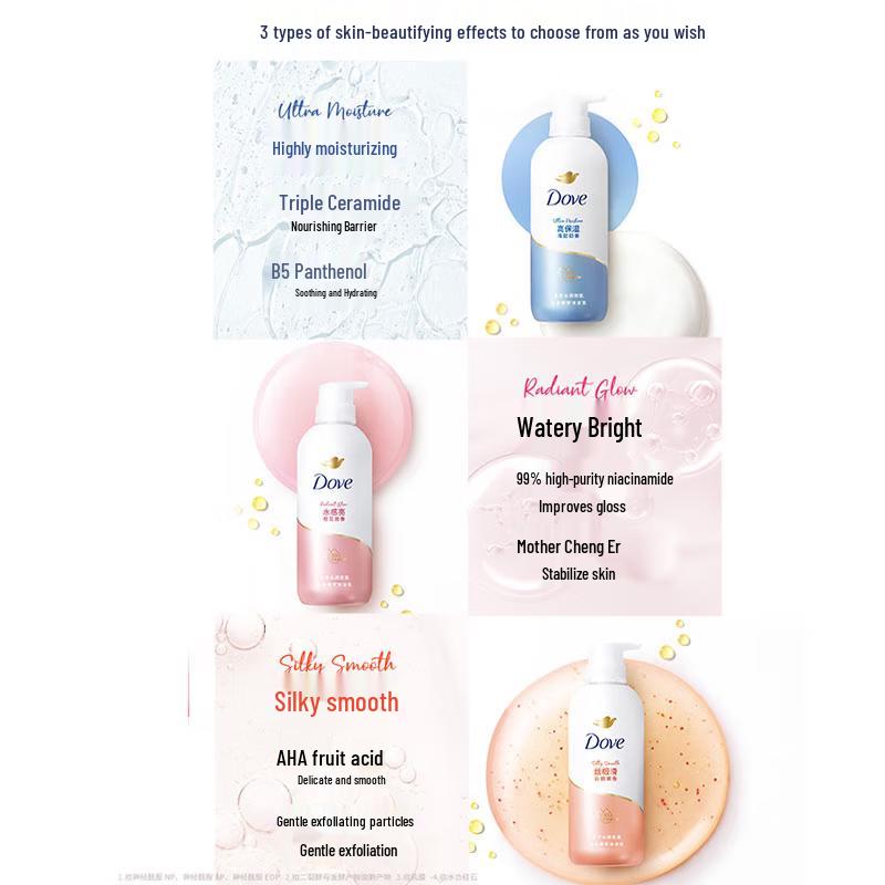 Dove White Peach Silk Smooth Body Wash