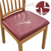 PU Waterproof Chair Cushion Cover  For Kitchen Dining Room Leather Seat Cover Dining Room Chair Seat Cushion Cover