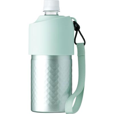 Atlas 500ml650ml Vakuumisolierter Flaschenkühler mit Tragegurt, Flasche-in-Flasche, Grün, ABIB-ANGR