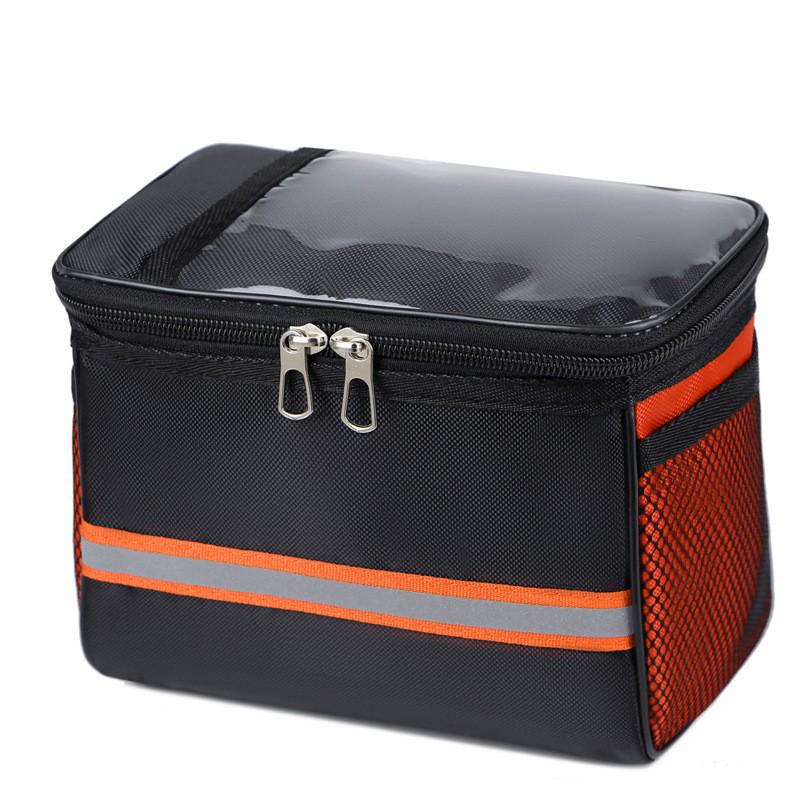 Large Capacity Handlebar Bicycle Bag with Touch Screen for Mobile Phone - Multi-functional Front Bag for Cycling Gear