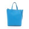Used Vertical Small Cabas Tote Bag Leather Blue Used Women