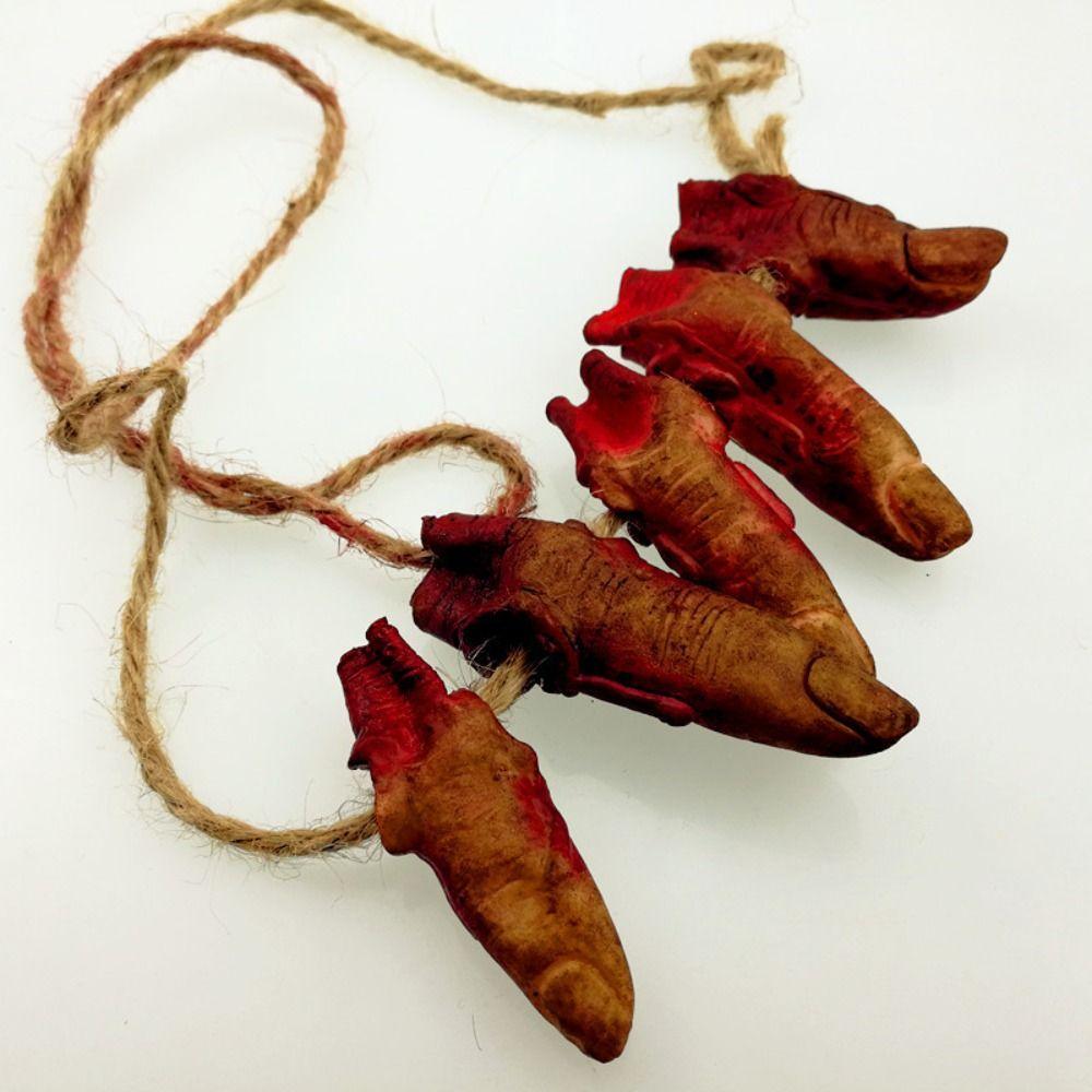 Araneid Halloween Animal Ornament Bat Haunted House Decor Bloody Simulation Finger Eyeball Bar