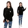 Women's Sweatshirt Gold Velvet Spring and Autumn Hooded Long-sleeved Tops Fashionable and Trendy Korean Style Loose Student Bottoming Shirt