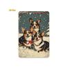 Vintage Metal Wall Art Corgi Dog Sign Retro Home Decor Plaque