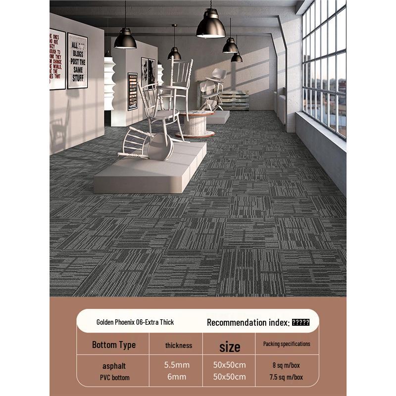 Goldener Phönix Verriegelbare Büroteppichmatten für große Flächen