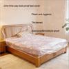 Disposable Plastic Furniture Cover – Large Drawstring Dust-Proof Cover for Sofa, Mattress, Crib & Dorm Bed (5-Pack)