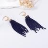 Personality retro elegance trend beaded fringed linear earrings banquet party exquisite versatile earrings women