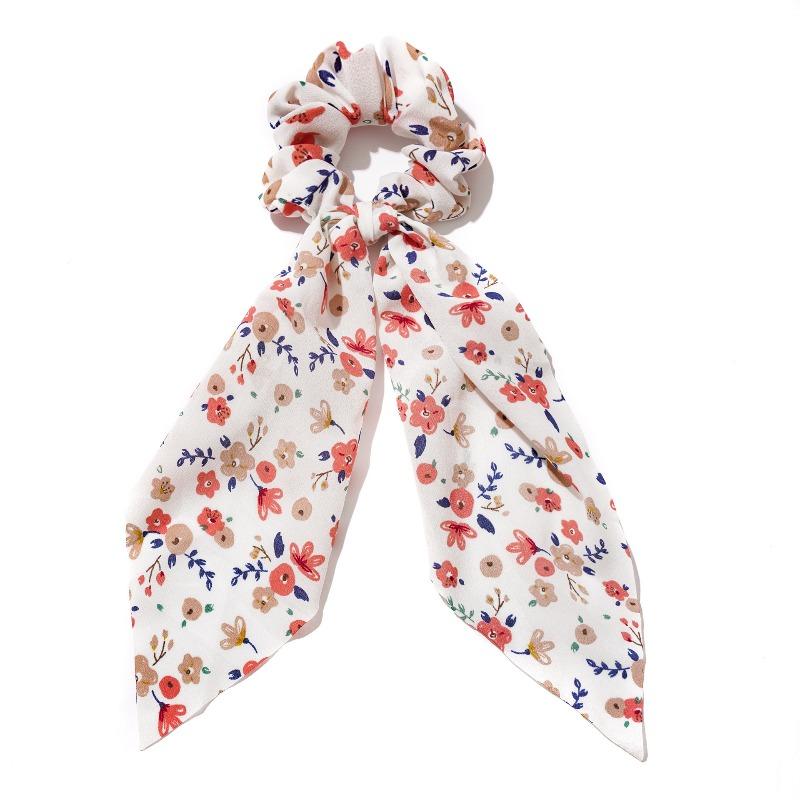 New Floral and Light and Fresh Hairband with Flowing Ribbons for Women, Versatile Ponytail Hair Accessory, Cute and Sweet Design