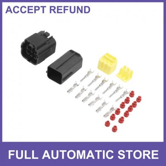 1 комплект 6-контактных водонепроницаемых разъемов для автомобильной электропроводки, универсальный для автомобиля