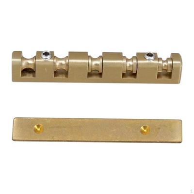Electric Bass Brass Nut 45mm Easy Installation Replacement Accessories Heavy Duty Wear Resistant