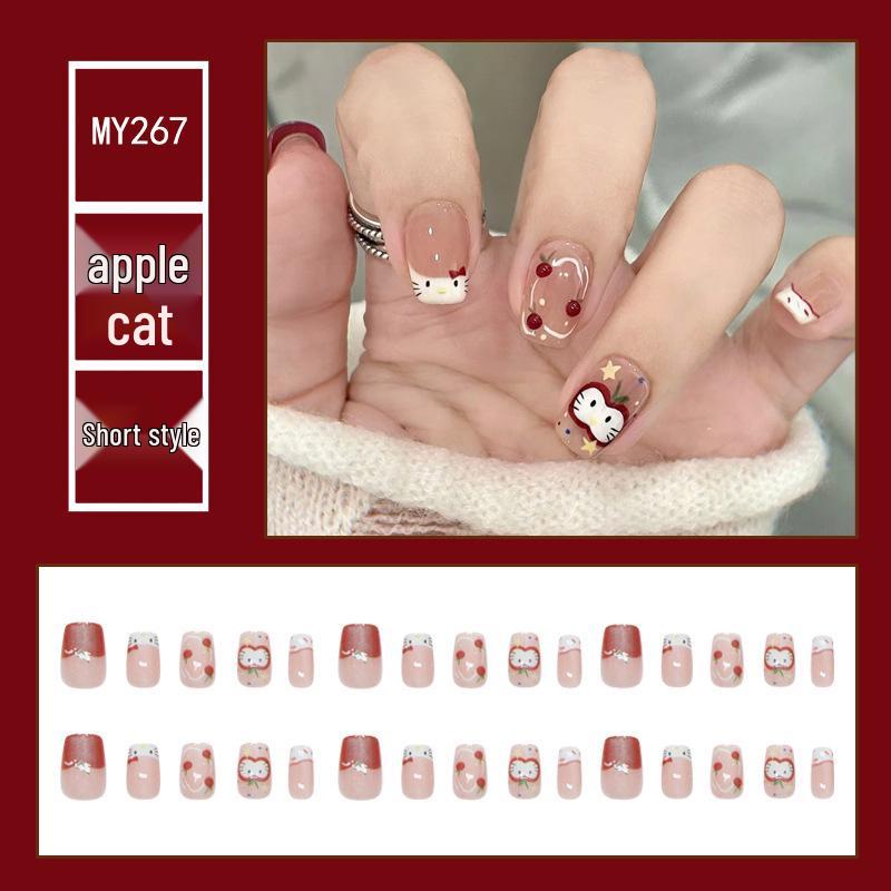 Chasing Light Cat's Eye Crystal Nails: Handmade, Detachable, Flash Diamond Design for Trendy, Stylish Looks.