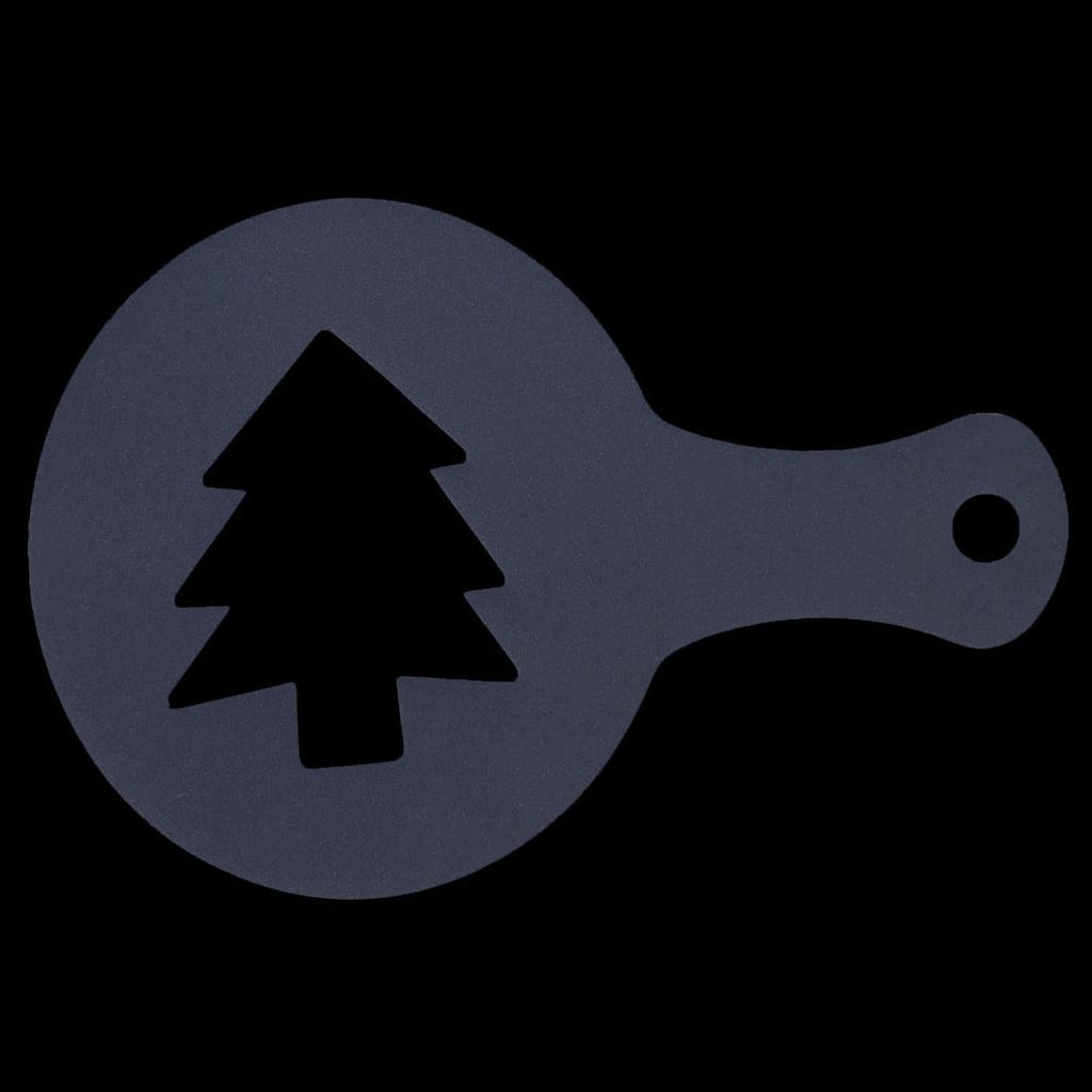 16Pcs Plastic Coffee Template Stencils Cappuccino Chocolate Latte Strew Pad Art DIY Mold Tools