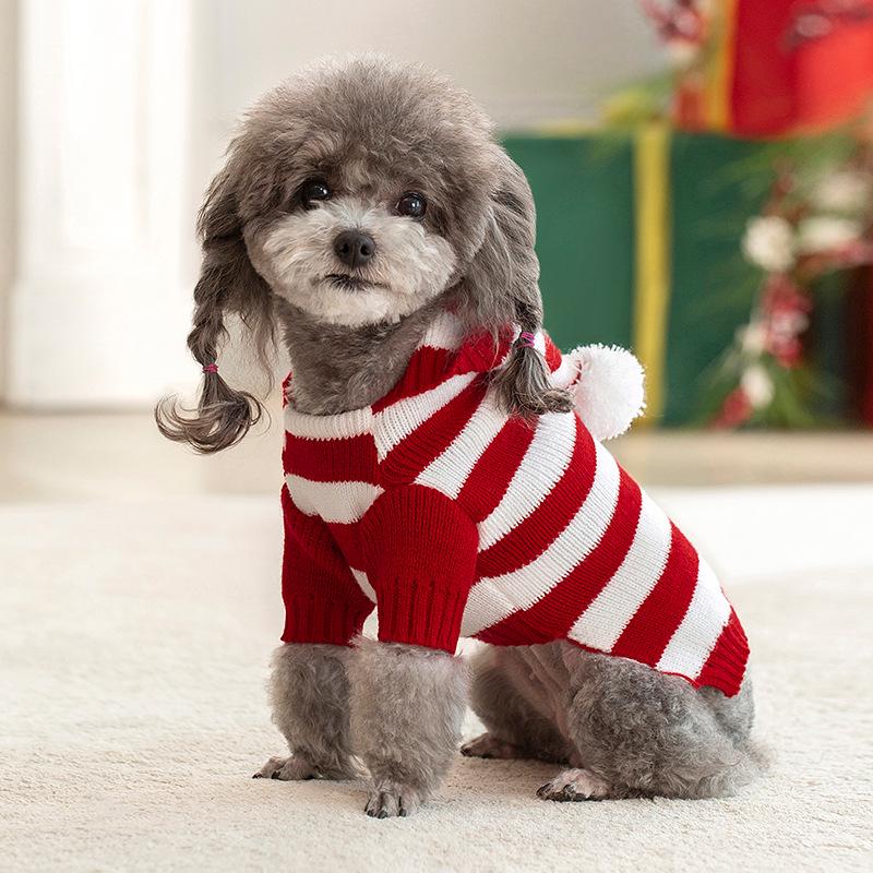 Cozy Cable Knit Sweater for Dogs & Cats - Warm High-Neck Design for Autumn/Winter