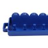 Blue Color Socket Organizer Plastic Material 1/4 Inch Socket Rack Metric Size Practical Design Tool Organizer Daily Necessities