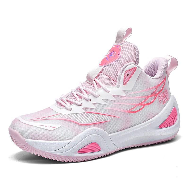 Low-Top Basketball Sneakers Men Women - Breathable Mesh Upper Non-Slip Rubber Sole Casual Sport Shoes In Solid