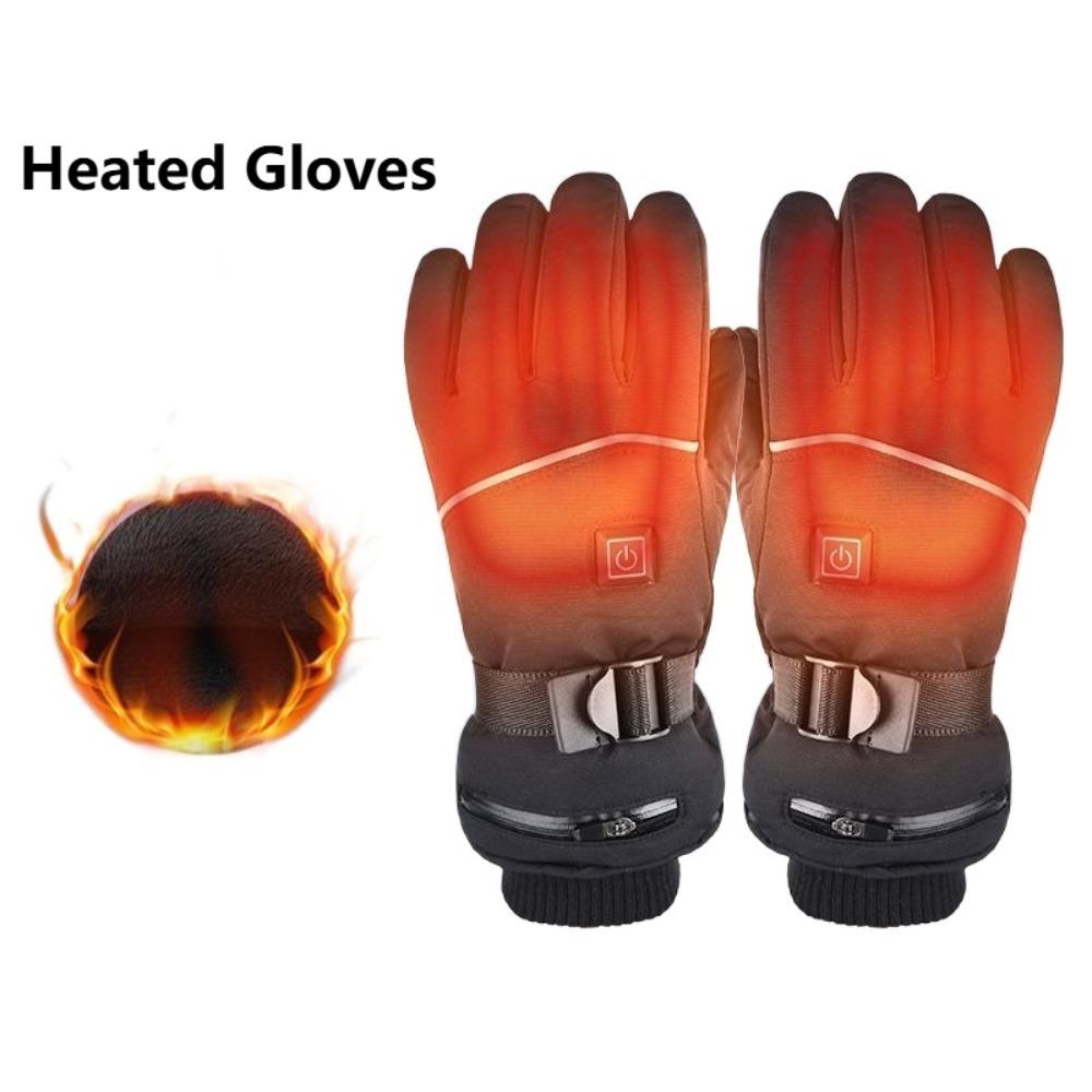 Hand Warmer Heated Gloves Waterproof Snowboard Ski Gloves Electric Thermal Gloves  Winter Outdoor