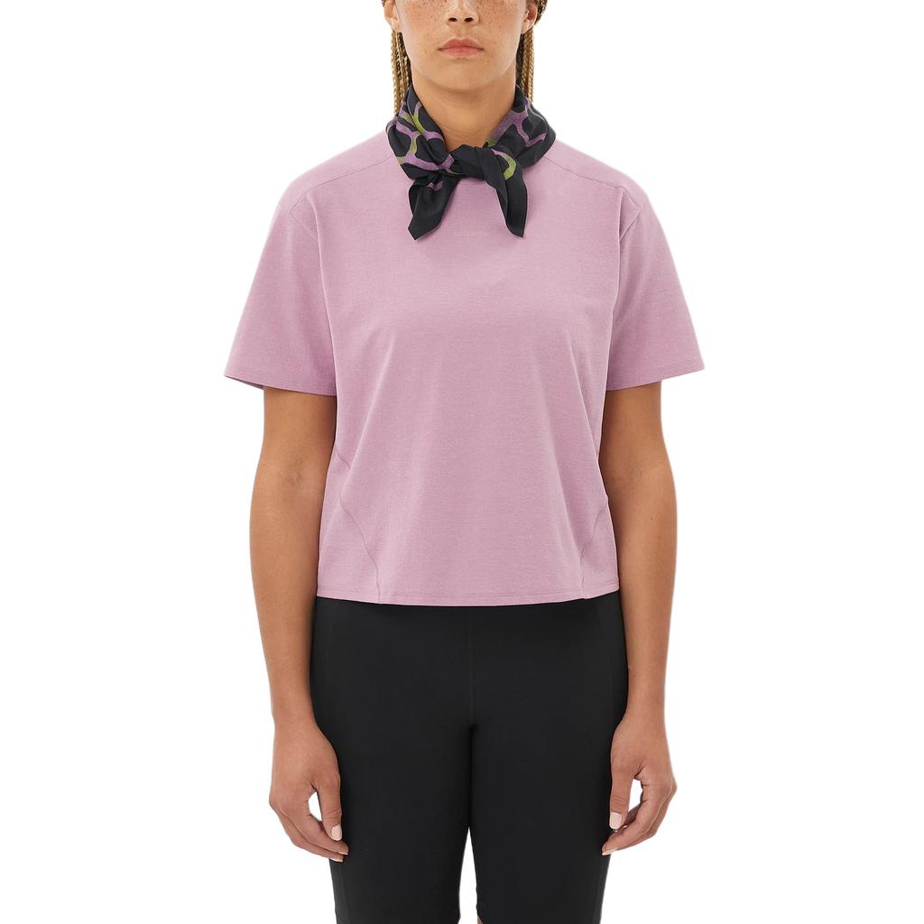 Salomon Trackline Soft Round Neck Solid Color Short Sleeve T-Shirt Women tops LC2869600