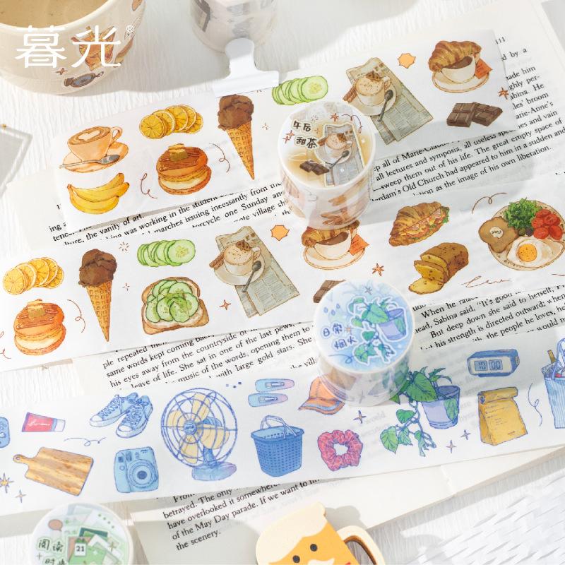 1pcs DIY Decoration Adhesive Tapes Japanese Life Sketch Washi Tapes Masking Tapes stickers stationery