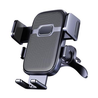 Suporte de Telefone para Saída de Ar de Carro Antiderrapante Ajustável com Trava Triangular Rotativa