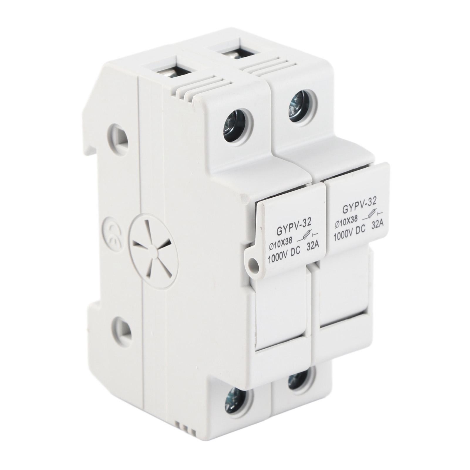 

Тримач фотоелектричних запобіжників 2P 32A з фотоелектричними запобіжниками 2PCS 20A для системи генерації електроенергії 1000VDC