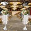 Luxurious Acrylic Crystal(21.9"/55.6cm H) 10Pcs Flower Stand Wedding Centerpieces on Floor