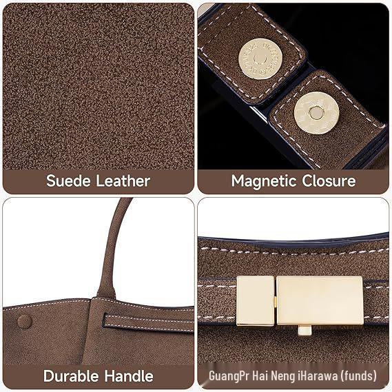 Geantă Tote Tip Gogoașă pentru Femei din Piele Naturală cu Design cu Cataramă - Geantă de Mână/Geantă de Umăr cu Capacitate Mare