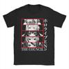 Hololive EN Council Panel Graphic Printed T Shirt Men Women  Pure Cotton  Tee Shirt Clothing