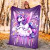 1PC Purple unicorn blanket, al season lightweigh Poster blanket home office outdoor nap multifunc Poster blanketional blanket