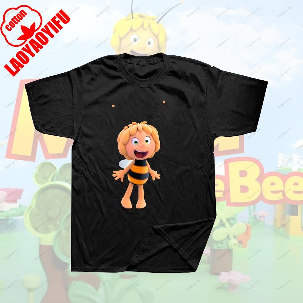 Maya The Bee Movie Cartoon Character T-shirts Cartoons T Shirt Breathable Camisetas Harajuku Creative Cool Trending T Shirt