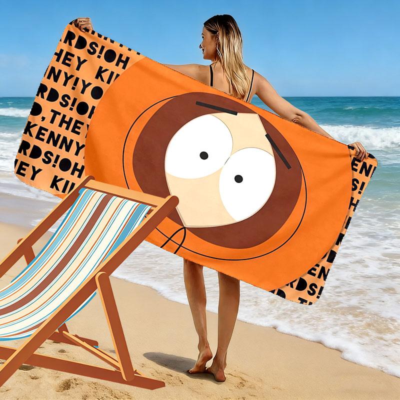 Kenny Print Beach Towel, Large Soft Quick Dry Towel for Beach Camping Swimming