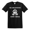 Quarantine and chill tshirt lock down 2020 tshirt novelty funny army isolation