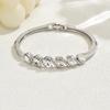 Glass Crystal Inlaid Twist Fashion Bracelet Light Luxury Niche Exquisite Temperament Jewelry Bracelet
