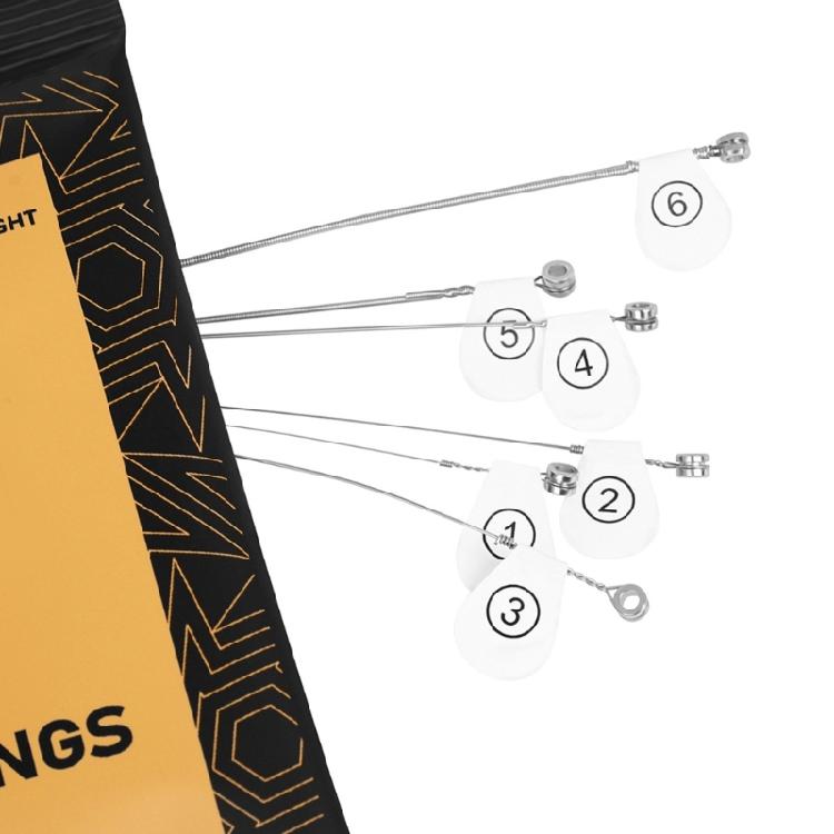 6Pcs 10-46 Electric Guitar Strings Brilliant Sound Quality Strings