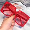 Y2k Candy Color Square Sunglasses for Women New Fashion Elegant Gradient Sun Glasses Female Oversized  Mujer Lentes