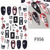 New Nail Art Stickers European and American Ghost Festival Dark Butterfly Bloodthirsty Rose Skull Zombie Nail Decal