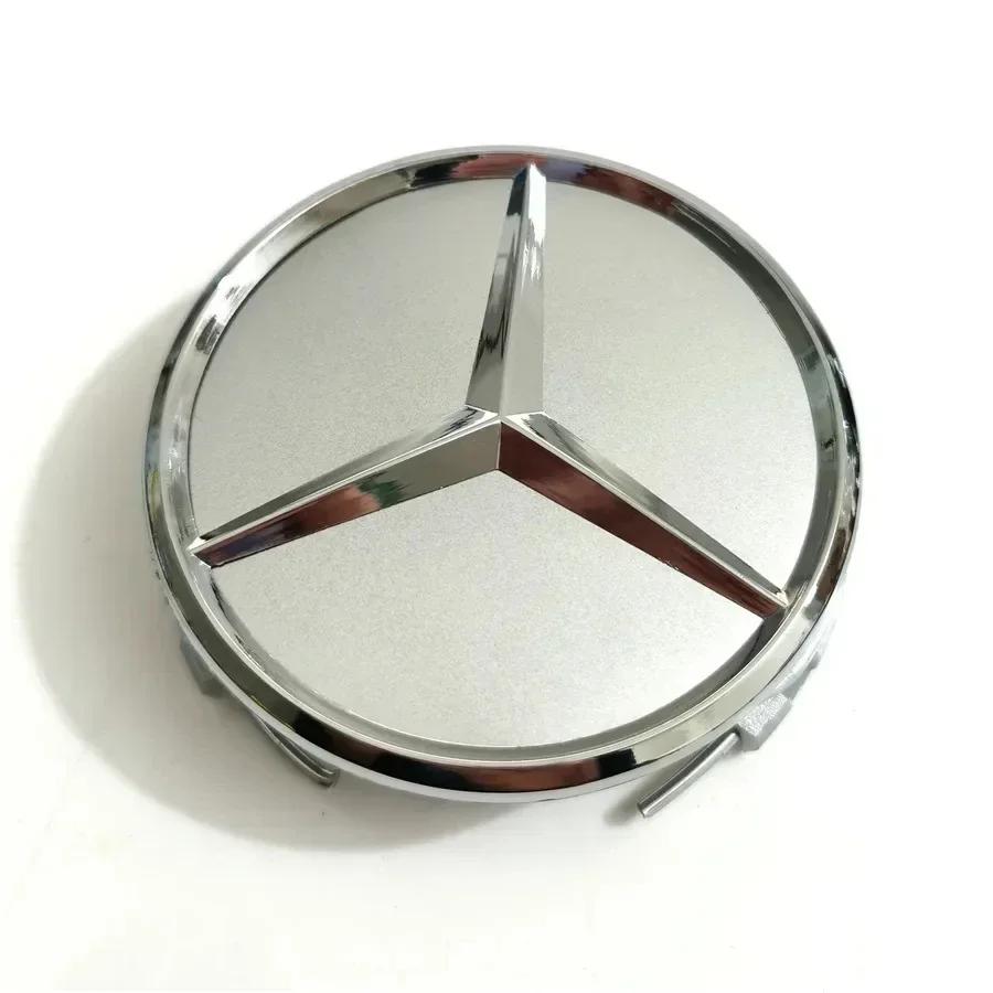Hot Car Sticker 4PCS 75mm Car Wheel Center Cap Hub Covers Badge Accessories for Mercedes benz AMG C E S GLE CLC Class W204 W203