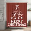 Tuniu Festive Christmas Shower Curtain Cute Holiday Bathroom Decor Waterproof Fabric Fun Reindeer Design Holiday Gift Cozy Vibes
