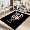 1pc Route 66 Home Office, Durable Polyester Floor Mat with Easy, Office Decor, Urban Style, Nonslip Backing, Highquality Fabric
