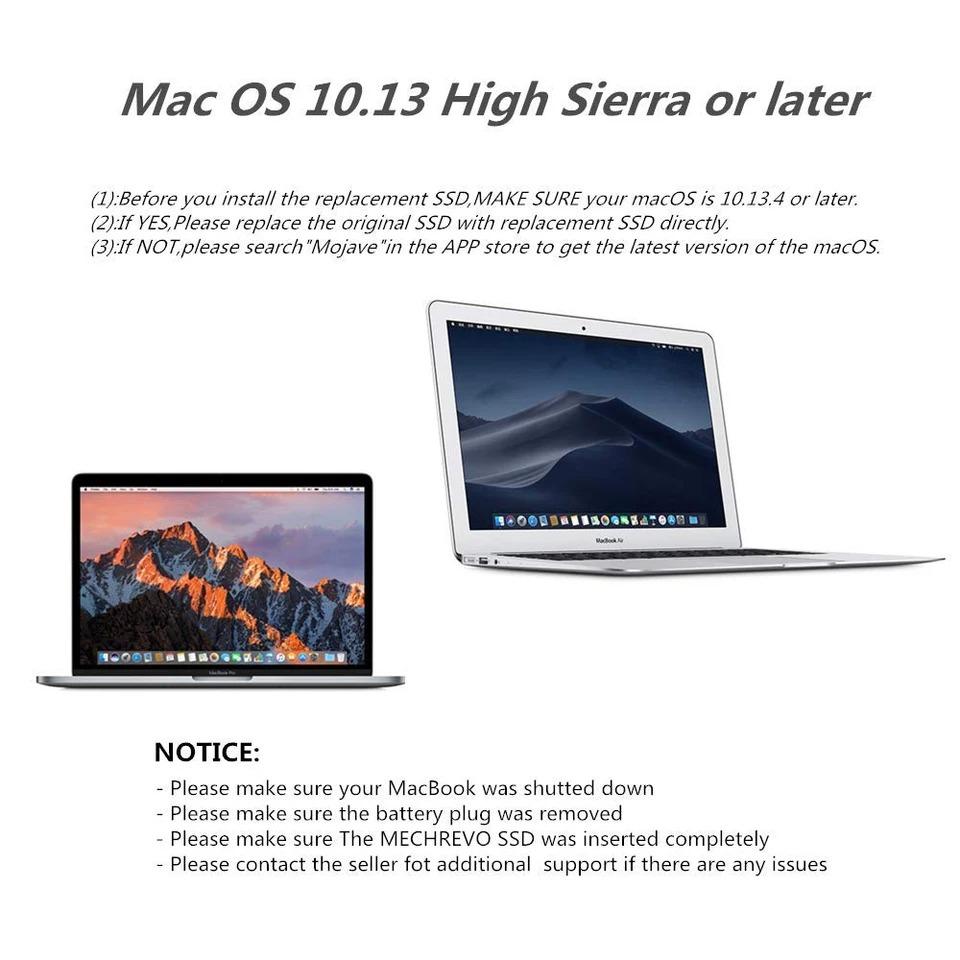 M.2 NVME SSD Convert Adapter Card for MacBook Air Pro Retina 2013-2017 NVME/AHCI SSD for A1465 A1466 A1398 A1502