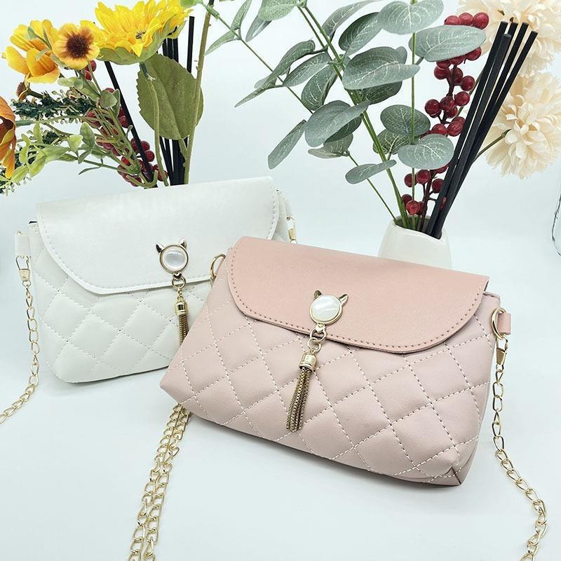 Women's Fringed Small Square Bag Summer and Autumn New Personalized Oblique Span Shoulder Change Mobile Phone Women's Bag Tide