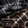 ESE-Y Women's Lazy Style Plaid Wide-Leg Casual Pants