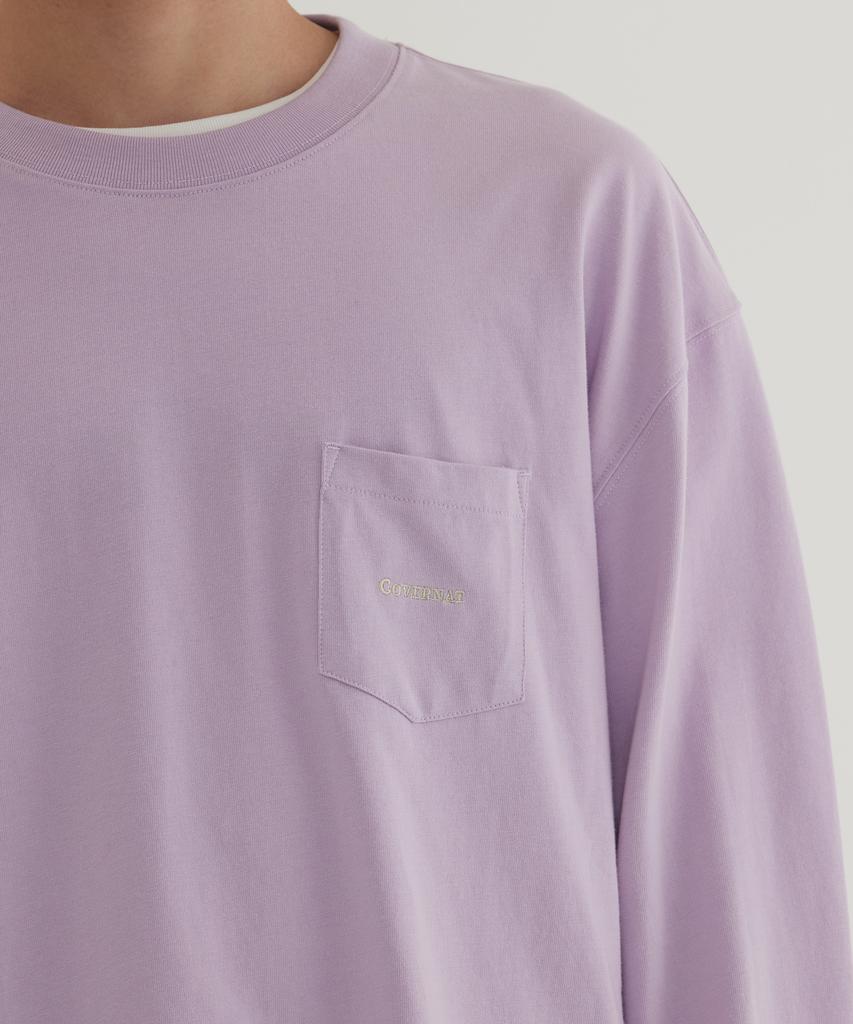 COVERNAT Basic Pocket Long Sleeve Light Purple