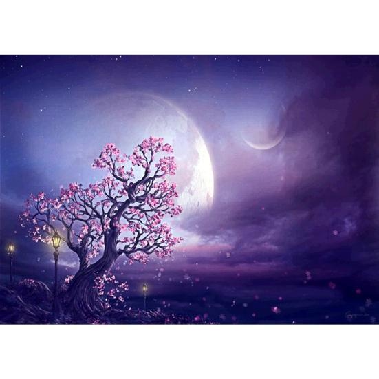 Model de peisaj de copac fantezie 5D Diy Pictură cu diamant Broderie cu diamante 3D Decorarea casei Cadou rafinat