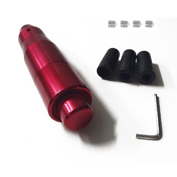 Red Car Automatic Gear Stick Shift Knob Shifter Lever With Button Aluminum Metal
