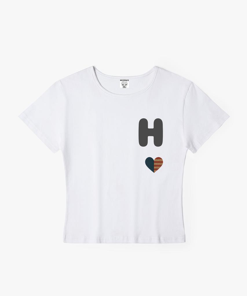 Hilukaakaibeu Small H Women'S Slim Fit Short Sleeve T-Shirt