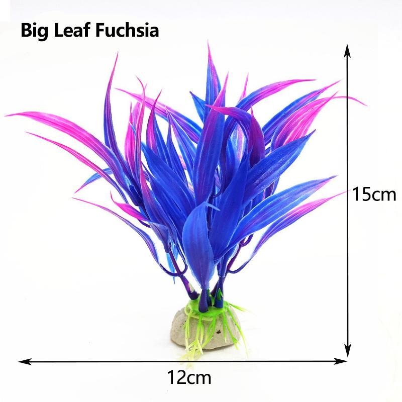 1 Adet Plastik Yapay Su Bitkisi Çim Dekor akvaryum dekor Yeşil 15cm Yükseklik Akvaryum Simülasyonu için Yapay bitkiler