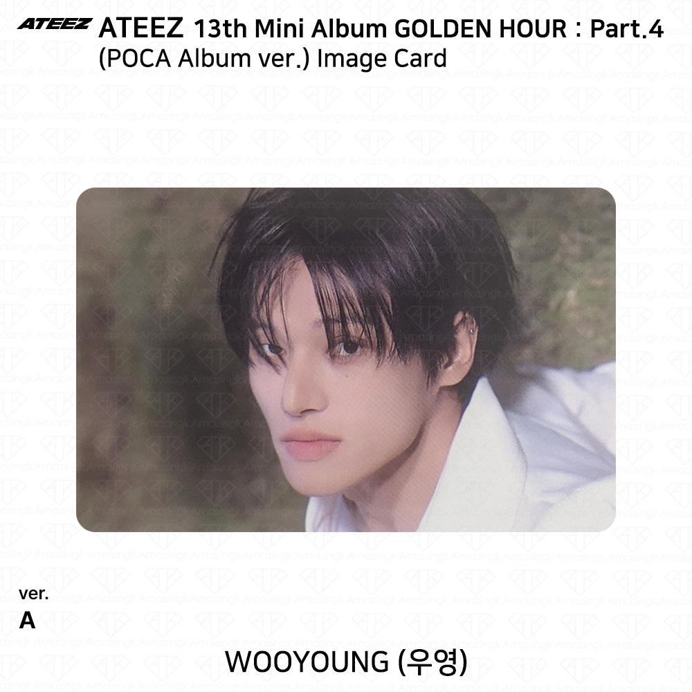 ATEEZ 13. Mini-Album Golden Hour Teil 4 POCA Album Version. Fotokarte